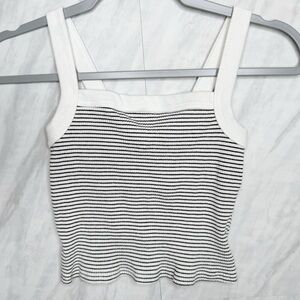 Lowrys Farm Stripe Crop Tank XS